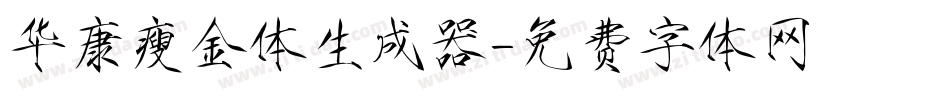 华康瘦金体生成器字体转换