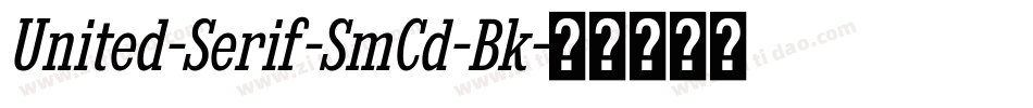 United-Serif-SmCd-Bk字体转换