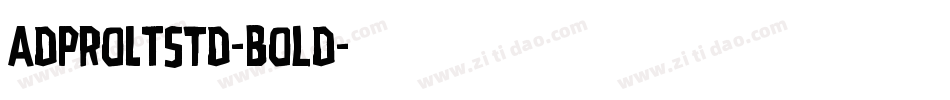 AdProLTStd-Bold字体转换