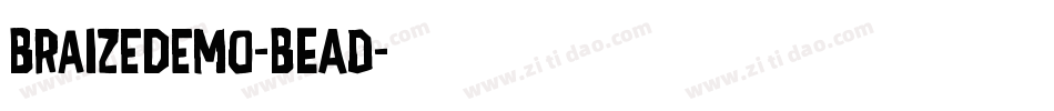 BraizeDemo-BEAd字体转换