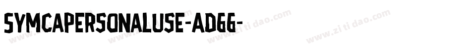 Symcapersonaluse-Ad66字体转换