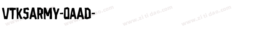 VtksArmy-0aAd字体转换