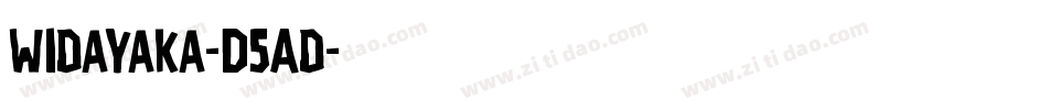 Widayaka-D5Ad字体转换