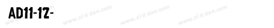 新AD11-12字体转换