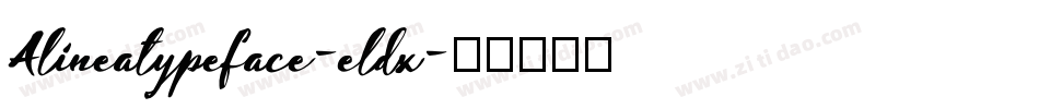 Alineatypeface-eldx字体转换