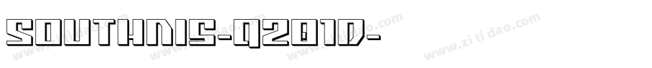 Southnis-qZ01d字体转换