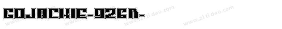 GoJackie-9Z6n字体转换 GoJackie-9Z6n字体转换