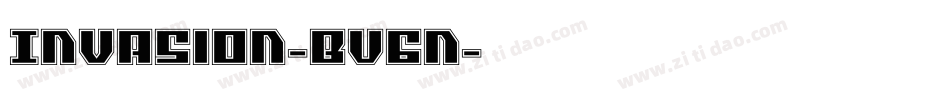 Invasion-BV6n字体转换