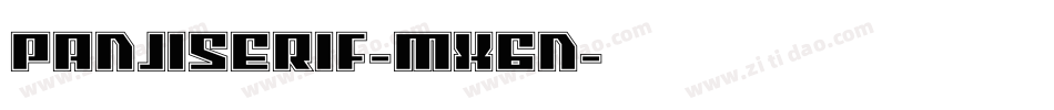 PanjiSerif-MX6n字体转换
