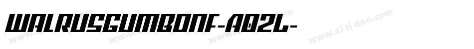 WalrusGumboNf-A0zL字体转换