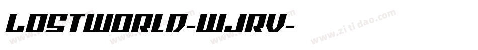 LostWorld-WJrv字体转换