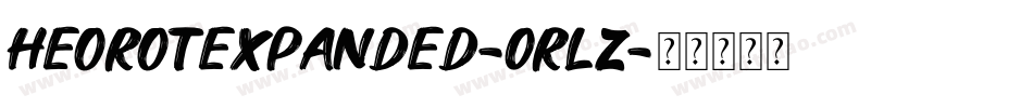 HeorotExpanded-0RLz字体转换