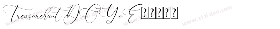 Treasurehunt-DOYwE字体转换