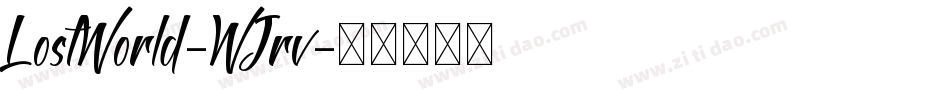 LostWorld-WJrv字体转换
