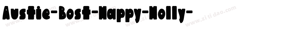 Austie-Bost-Happy-Holly字体转换