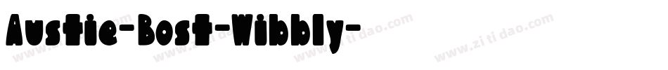 Austie-Bost-Wibbly字体转换