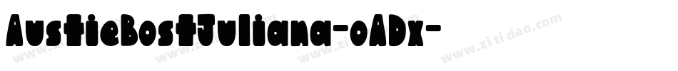 AustieBostJuliana-oADx字体转换