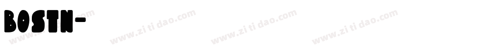 BOSTN字体转换