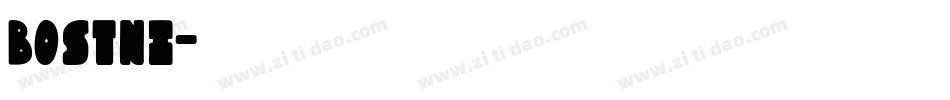 BOSTNI字体转换