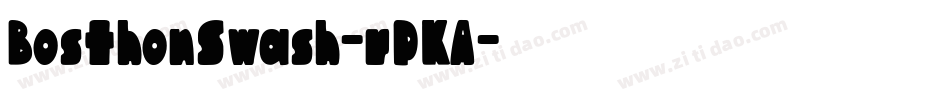 BosthonSwash-rPKA字体转换