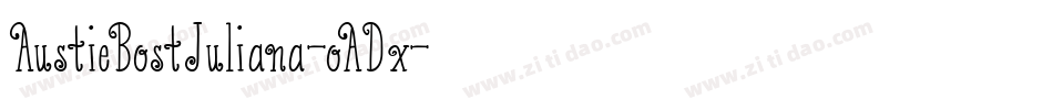AustieBostJuliana-oADx字体转换