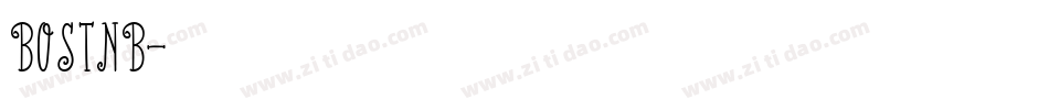 BOSTNB字体转换