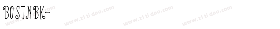 BOSTNBK字体转换
