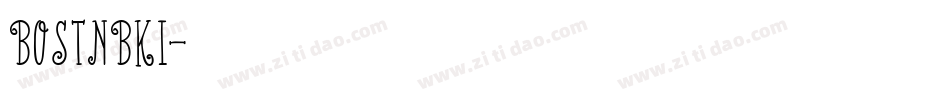 BOSTNBKI字体转换