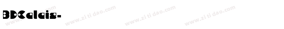 BDCalais字体转换