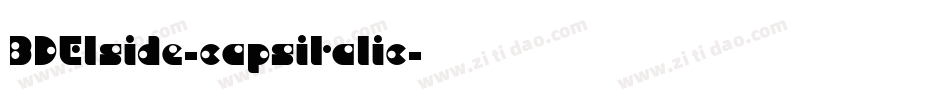 BDElside-capsitalic字体转换