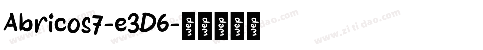 Abricos7-e3D6字体转换