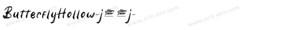 ButterflyHollow-j02j字体转换