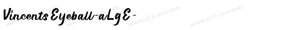 VincentsEyeball-aLgE字体转换