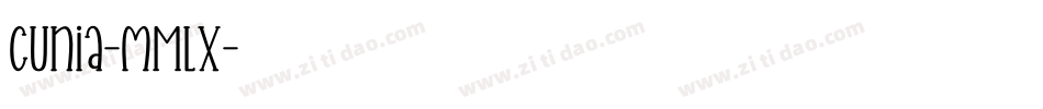 Cunia-mMlx字体转换