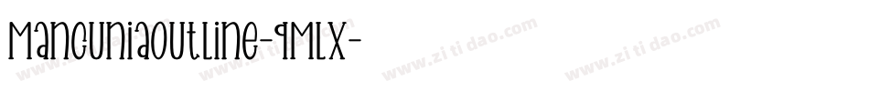 MancuniaOutline-qMlx字体转换
