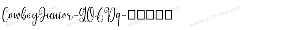 CowboyJunior-GO6Dq字体转换