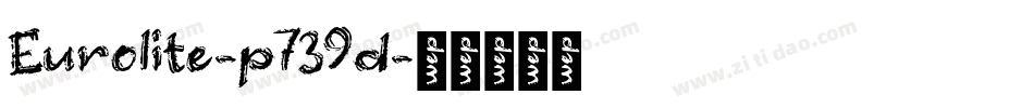 Eurolite-p739d字体转换
