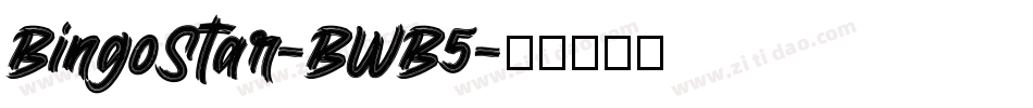 BingoStar-BWB5字体转换