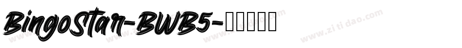 BingoStar-BWB5字体转换