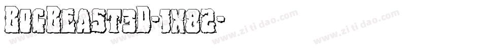 BogBeast3D-1x82字体转换