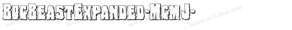BogBeastExpanded-MgmJ字体转换