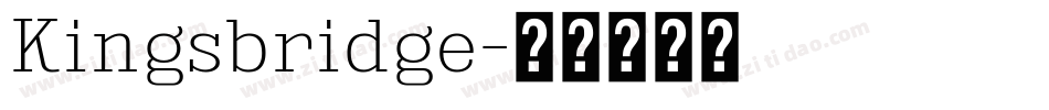 Kingsbridge字体转换