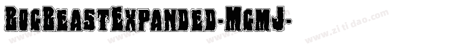 BogBeastExpanded-MgmJ字体转换