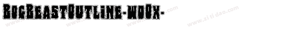 BogBeastOutline-w0Ox字体转换