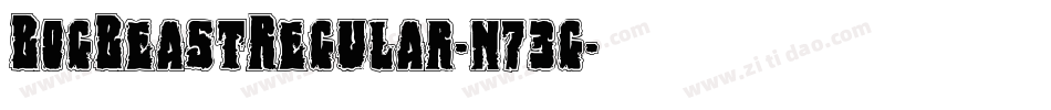 BogBeastRegular-n73g字体转换