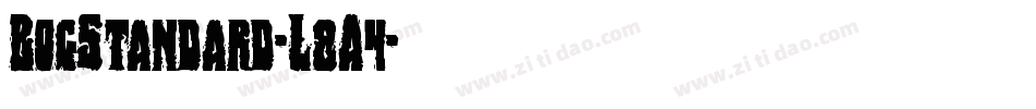 BogStandard-L8A4字体转换