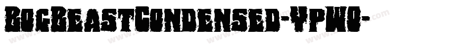 BogBeastCondensed-YpWO字体转换