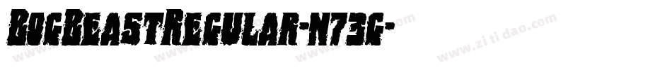 BogBeastRegular-n73g字体转换