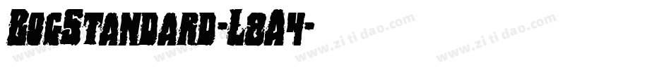 BogStandard-L8A4字体转换