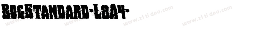 BogStandard-L8A4字体转换